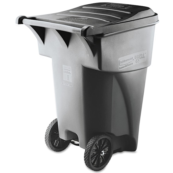 95 gal. MDPE, HDPE Trash Can, Gray